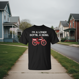 T-shirt I'm A Loner Dottie A Rebel, noir, unisexe, pour adultes, promotionnel - Product Image 3