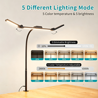 Lampe de bureau, lampe de table, lumière de réparation automobile à angle réglable avec 5 niveaux de luminosité réglables