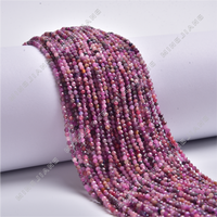 Pierre naturelle à facettes pierre précieuse coupe ronde 2mm 3mm 4mm perles de cristal Cusp colorées adaptées à la fabrication de bijoux