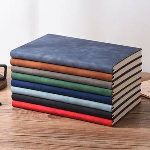 Carnet de notes scolaire personnalisé en cuir PU A4 A5 A6, journal intime, 100 feuilles, couverture rigide, reliure cousue - Product Image 3
