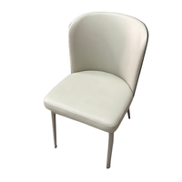 Offre Spéciale moderne luxe nordique maison cuisine Restaurant café blanc Silla tulipe coussin en cuir chaises de salle à manger