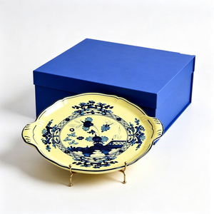 Assiette ovale en porcelaine de style italien écologique de 35 cm, vente en gros, emballage cadeau pour la table - Product Image 2