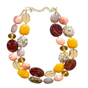 Collar de Resina con Diseño Geométrico, Nuevo Collar con Colgante de Resina Azul, Joyería de Moda para Fiestas, Regalos de Boda - Product Image 3
