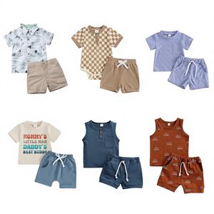 Wholesale No Brand Polyester <b>Kids</b> Mixed Size Children Sets Assorted Bulk Bales New Clothing Cut <b>Label</b> Made Guangdong Summer Top - Product Image 1