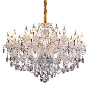 Lustre en cristal français de style européen, lampes suspendues en verre classiques de luxe Zeal Lighting pour salon - Product Image 6