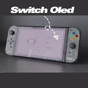 เปลี่ยนเคสสำหรับ <span class=keywords><strong>Nintendo</strong></span> <span class=keywords><strong>Switch</strong></span>/OLED แผ่นหลังสำหรับเครื่องเล่นเกม NS Oled ฝาหลังเปลี่ยนทดแทน - Product Image 3