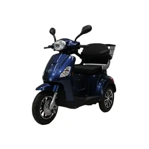 Tricycle électrique robuste à 3 roues, couleur bleu marine, vitesse de 25 km/h - Product Image 2