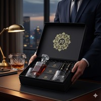 Boîte rigide magnétique pliable haut de gamme écologique avec feuille d'or et logo personnalisé pour l'emballage de cadeaux d'entreprise