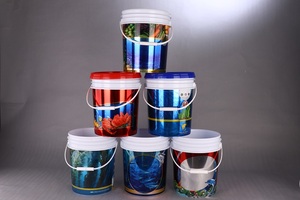 Großhandel durchsichtige Kunststoff trommeln 20L großer Plastik eimer Plastik eimer mit Griff und Deckel zu verkaufen - Product Image 6