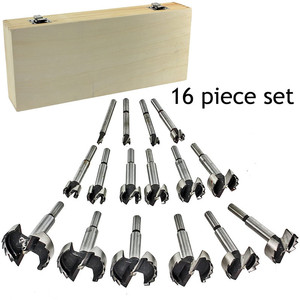 Nanrui Fast Boring Bits 16Pcs Carbide Woodworking Drill Set For Smooth Finish - Product Image 1