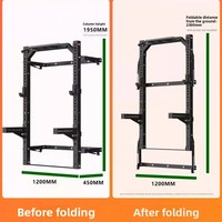 Rack de Squat Pliable - Charge Maximale 950 kg - Garantie 5 Ans - Options de Couleur Personnalisées pour Usage Domestique et Commercial