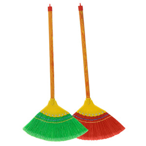 Escoba Grande de Alambre Plano de Seda Corrugada, Plástico Reforzado, para Barrer Agua en Exteriores, Resistente y Duradera para Trabajadores de la Limpieza - Product Image 5