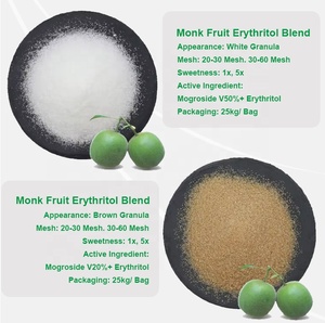 Doğal MonkFruit tatlandırıcı şeker yerine Mogroside V 50% organik Luo Han Han keşiş meyve özü tozu - Product Image 3
