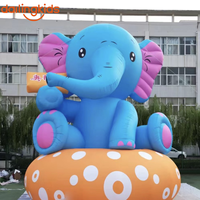 Mascotte animale gonflable lumineuse personnalisée, modèle de personnage sur mesure pour la décoration artistique des centres commerciaux
