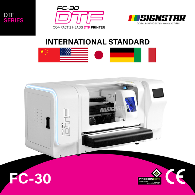 30cm DTF Printer FC-30 with Epson I3200 Printheads, High Quality& Vibrant Colors& Wash-Durable for Custom Apparel Decoration