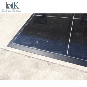 Black <b>Square</b> Dance Floor with Aluminum Baking <b>Edge</b> Luxury Dancing Floor - Product Image 6