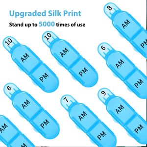 Nhà tổ chức thuốc <span class=keywords><strong>30</strong></span> ngày AM PM, Hộp đựng thuốc một tháng, hộp Thuốc Du Lịch không chứa BPA cho hai lần vitamin & đơn thuốc hàng ngày - Product Image 3