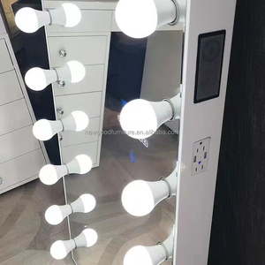 <span class=keywords><strong>Espejo</strong></span> de tocador LED de estilo <span class=keywords><strong>Hollywood</strong></span>, diseño contemporáneo, tocador, <span class=keywords><strong>espejo</strong></span> de maquillaje con bombillas de atenuación táctil, Material de vidrio - Product Image 5