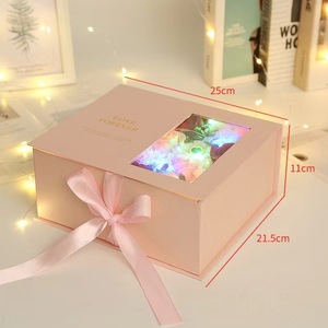 Bán Buôn Valentine Của Ngày Hộp Quà Tặng Hoa Hồng Hộp Trong Suốt Mở Cửa Sổ Cuốn Sách Loại Hộp Lật Flop Xà Phòng Người Bán Hoa Trang Trí - Product Image 6