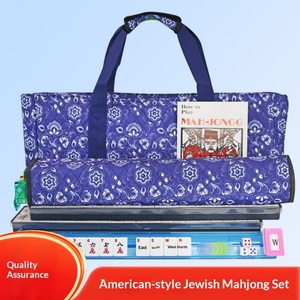 Juego de Mahjong Americano Judío Occidental de 30MM con Cubierta de Melamina, Caja de Madera, Bolso y Regla de Cartas - Regalo de Fichas de Mahjong Americanas - Product Image 5