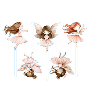 Decorazioni <span class=keywords><strong>per</strong></span> <span class=keywords><strong>Torte</strong></span> Trasparenti in Acrilico con Stampa UV a Colori, Topper a Forma di Farfalla <span class=keywords><strong>per</strong></span> Compleanno di Ragazze - Product Image 5