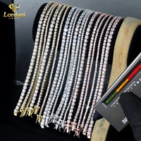 Bracelet tennis de luxe en or massif 10K 14K 18K avec diamants de laboratoire, chaîne à maillons de diamants glacés de luxe 2MM 3MM 4MM 5MM 6.5MM pour cadeau