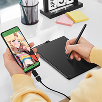 VEIKK A2 Tablet gambar grafis Digital, Tablet menggambar Digital level tekanan 16384 untuk perangkat Windows Mac Android dan Linux