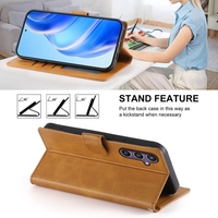 Étui portefeuille en cuir PU pour Samsung Galaxy A72 A22 A13 A23 A33 A53 A73 A14 A24 A34 A54 A05 A05S A15 A25 A35 A55 Flip Stand Cover