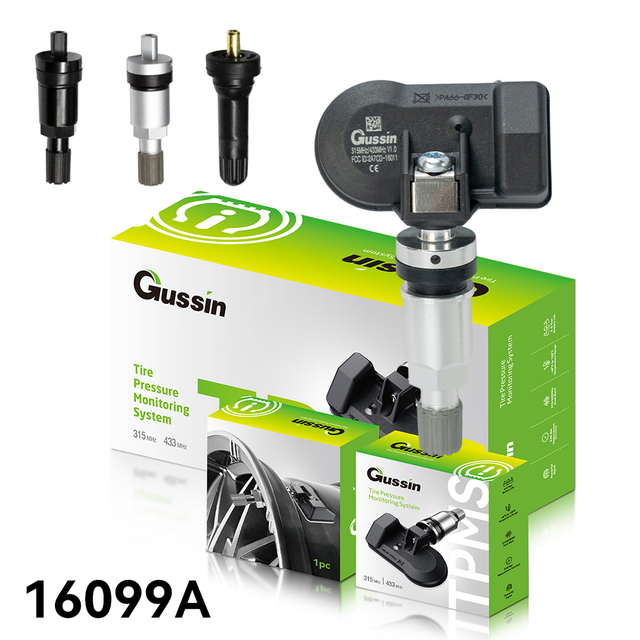 New  Gussin High-capacity Battery Universal 2-in-1 (433/315MHz)Tire Pressure Monitoring System Programmable Sensor Digital TPMS