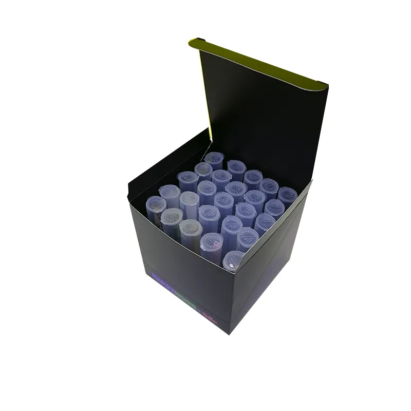 Custom Pre Cone Roll Packaging Cigarette Display Cases With Paper Holes Insert For Pre Tubes Rolling Packaging Display Box