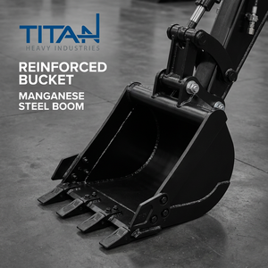 Mini-excavatrice TITAN de 1,8 tonne avec commande pilote - Moteur Euro 5 EPA, excavatrice sur chenilles pour l'aménagement paysager <span class=keywords><strong>et</strong></span> le jardinage - Product Image 5