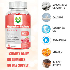 Gomitas de Glicinato de Magnesio de Marca Privada OEM, Extra Fuertes, Sin Azúcar, Alivia Calambres Musculares con Vitamina B6 - Product Image 4