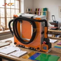 Machine de nettoyage au laser pulsé portable refroidie par air 200W, nouveau design en forme de valise, pour l'élimination de la rouille, le décapage de la peinture, l'aluminium, le métal, le bois, la pierre