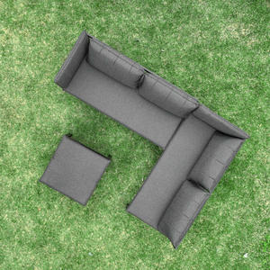 Commercio all'ingrosso divano esterno in alluminio mobili da <span class=keywords><strong>giardino</strong></span> tavolino per il tempo libero divano <span class=keywords><strong>Set</strong></span> tre pezzi - Product Image 2