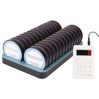 Sistema Inalámbrico de Llamada para Clientes CRONY de 26 Pagers con Logotipo Personalizado, Alcance de 300m, Pagers con Vibración para Restaurantes, Clínicas y Hospitales
