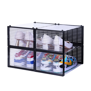 Caja <span class=keywords><strong>de</strong></span> plástico transparente <span class=keywords><strong>para</strong></span> zapatos, organizador <span class=keywords><strong>de</strong></span> puerta delantera <span class=keywords><strong>para</strong></span> sala <span class=keywords><strong>de</strong></span> estar <span class=keywords><strong>debajo</strong></span> <span class=keywords><strong>de</strong></span> <span class=keywords><strong>la</strong></span> <span class=keywords><strong>cama</strong></span>, caja <span class=keywords><strong>de</strong></span> almacenamiento - Product Image 1