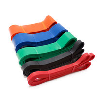 Logo personnalisé vente en gros de boucle de bande d'assistance à la traction en latex élastique multifonction pour exercice de fitness butin