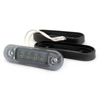 Feu de position latéral à 4 LED avec lentille fumée L2643 12V 24V pour camion lourd et remorque