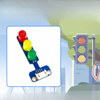 Modul Lampu Lalu Lintas LED RGB Zetok dengan Konektor Anti-Reverse, Set Blok Bangunan Elektronik DIY untuk Pendidikan STEM untuk TL03