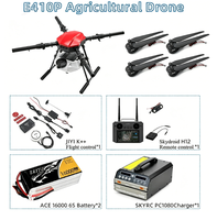 Drone agricole intelligent portable EFT E410P à 4 axes, 10L, 10KG, en aluminium, avec pulvérisation automatique par GPS et hélices pliables pour petites/moyennes exploitations agricoles