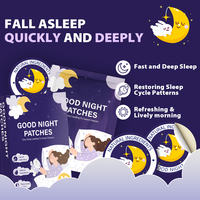 Patchs Portables de Soutien au Sommeil Bonne Nuit – Formule Herbal Douce pour Apaiser l'Humeur et Améliorer la Qualité du Sommeil Nocturne – Soin Quotidien