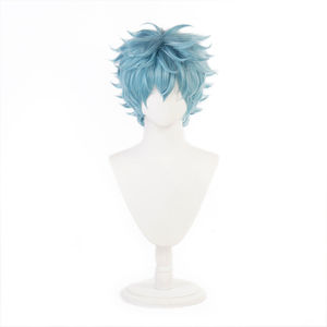 Peluca de Cosplay Ainizi de 30 cm, Cabello Corto Azul Claro, Personaje de Kawata Soya de Tokyo Revengers - Product Image 1