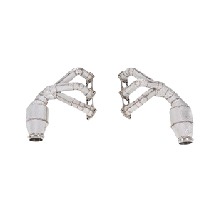 Collecteur d'échappement haute performance YT avec catalyseur à 3 voies et isolation thermique compatible avec 911.2 3.8 4.0 - Product Image 1