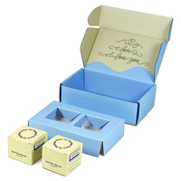 Boîte d'expédition en carton ondulé personnalisée avec logo, grande boîte d'emballage imprimée en couleur pour vêtements