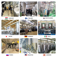 Équipement de brasserie 2000L 2500L 3000L 5000L Chine, cuve sous pression en acier inoxydable SUS304, machine automatique de fabrication de bière