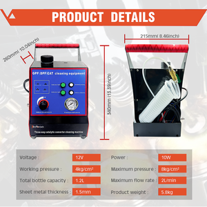 Machine de nettoyage haute performance pour systèmes d'échappement automobiles – Équipement de soin automobile catalytique en métal - Product Image 4