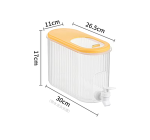 Refrigerador transparente de plástico grande moderno, jarra de agua fría con grifo, uso en la cocina del hogar, dispensador de jugo, agua de soda <span class=keywords><strong>Sprite</strong></span> - Product Image 4