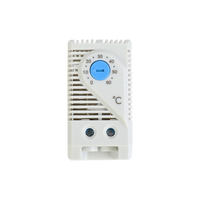 Contrôleur de température mécanique KTS011 : Réglage de la température et contrôle des ventilateurs de refroidissement du coffret.