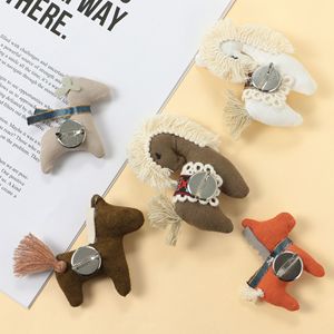 새로운 한국 스타일 어린이용 유니섹스 포니 <span class=keywords><strong>DIY</strong></span> 패브릭 포장 폴리에스터 브로치 - Product Image 4