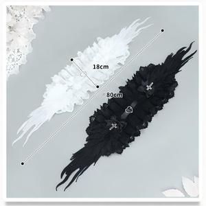 L0014 Gothic ren cạnh Lolita Khăn trùm đầu Ruffle Lolita tóc ban nhạc cosplay chụp ảnh đám cưới và các bên theo chủ đề hairband phụ kiện - Product Image 6